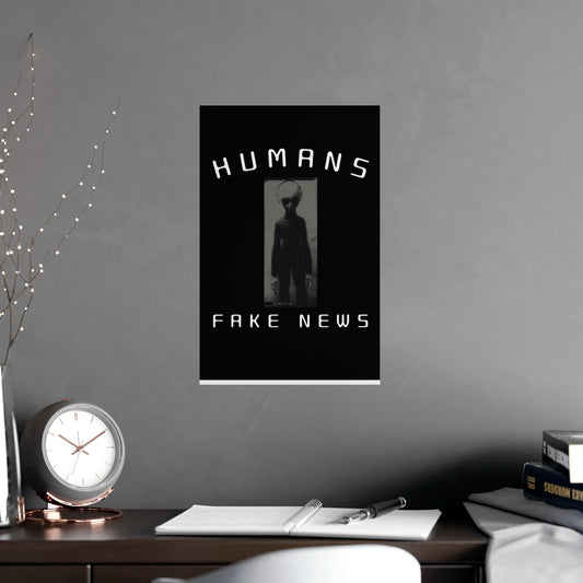 Humans Fake News Poster