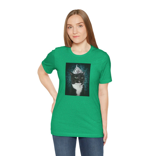 Tin Foil Cat Soft Unisex Jersey Short Sleeve Tee