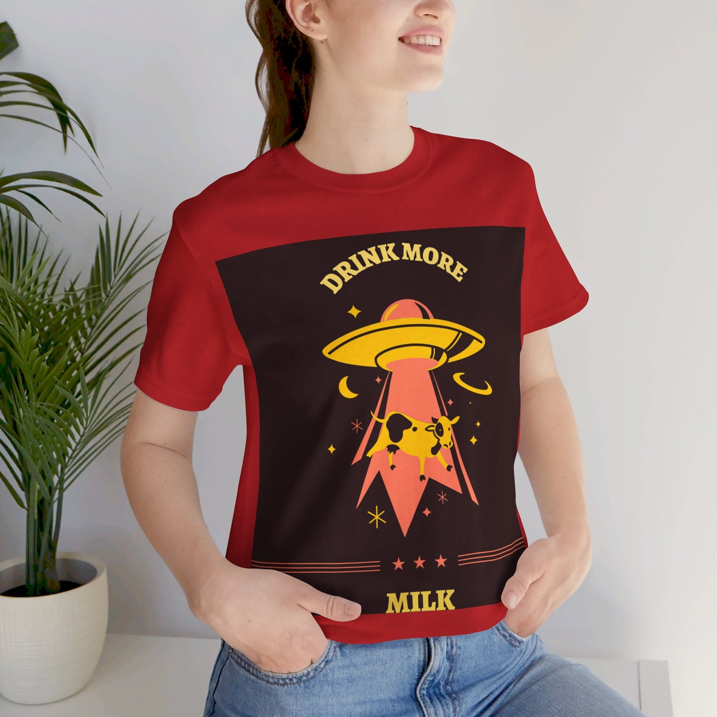 Drink More Milk Soft Unisex Jersey Tee