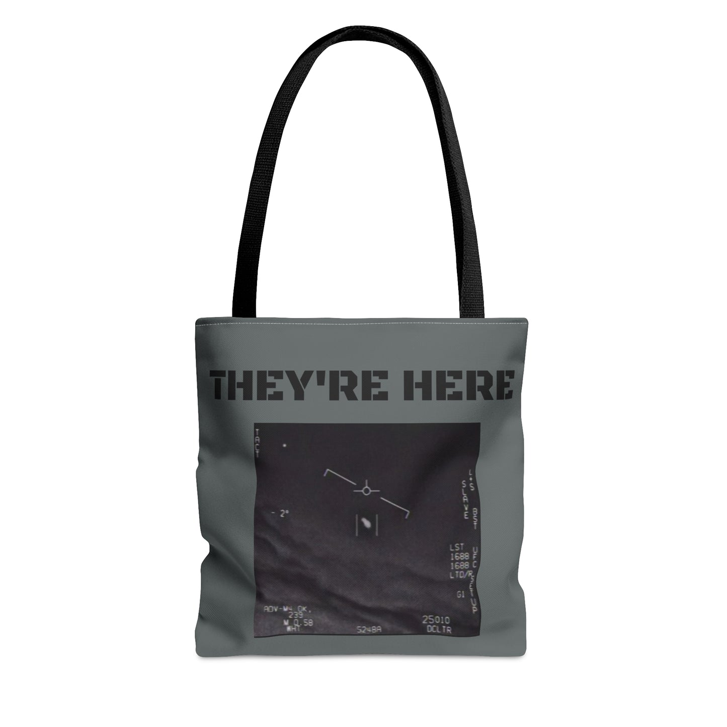 'They're Here" AOP Tote Bag