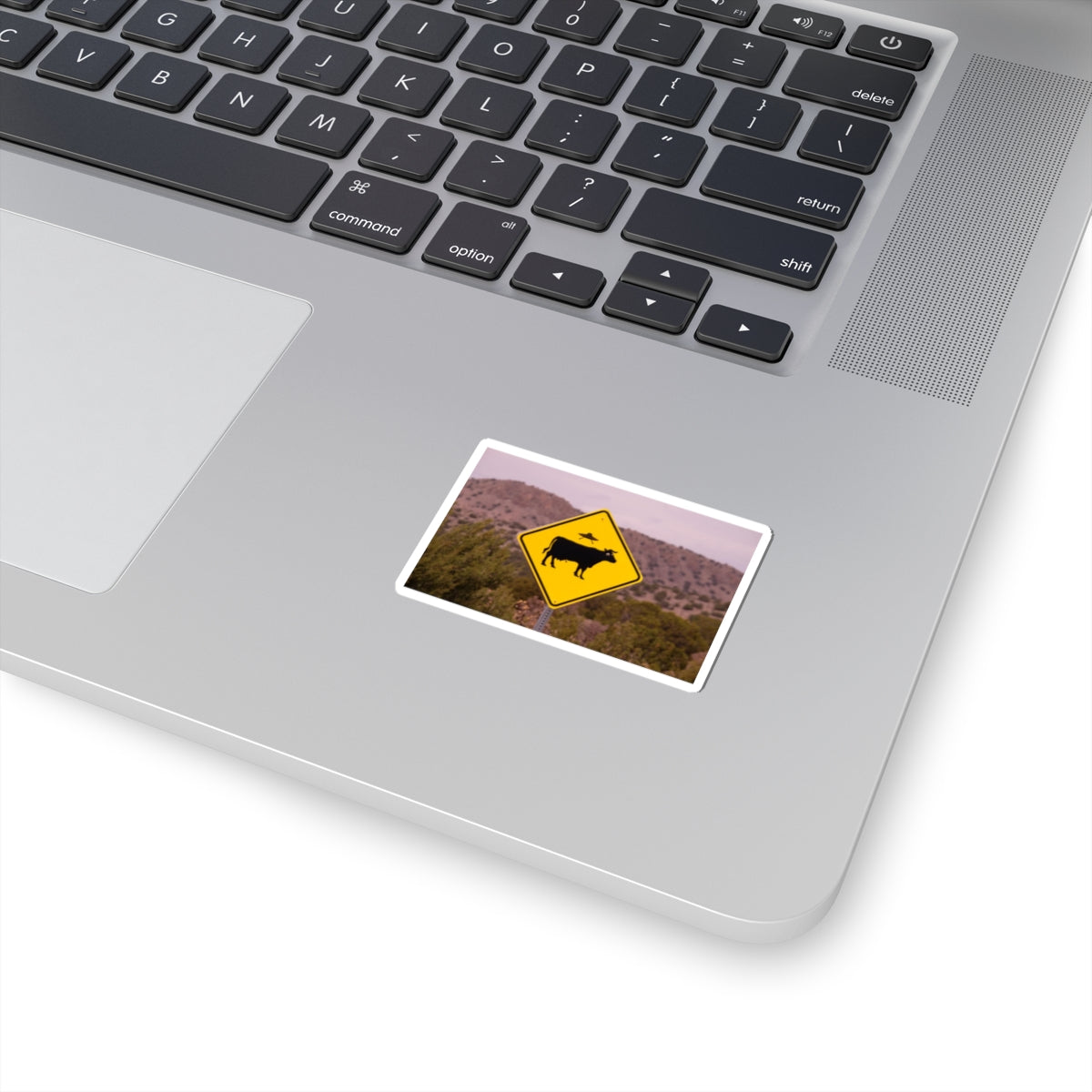 Cow/UFO Kiss-Cut Stickers