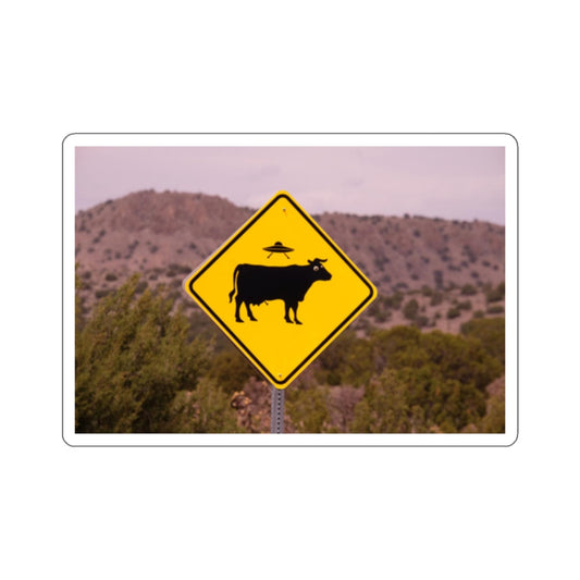 Cow/UFO Kiss-Cut Stickers