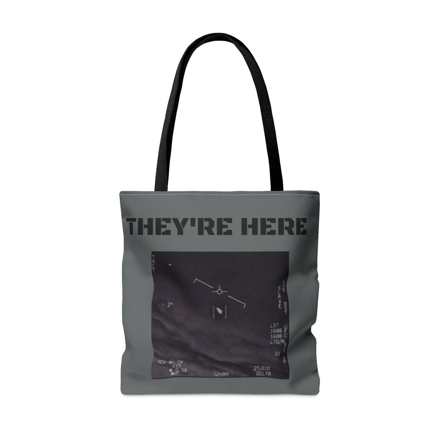 'They're Here" AOP Tote Bag