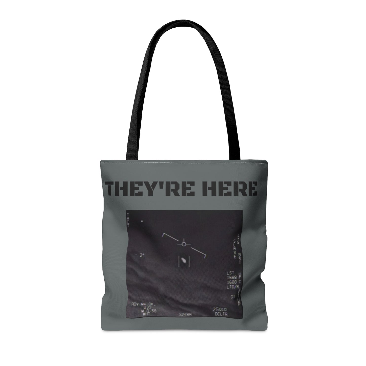 'They're Here" AOP Tote Bag