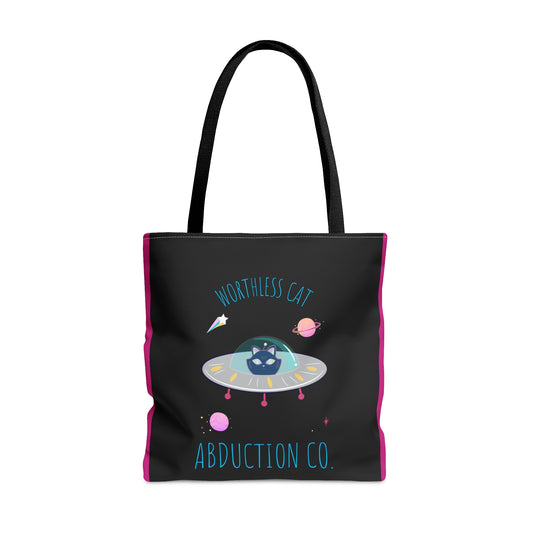 Worthless Cat AOP Tote Bag